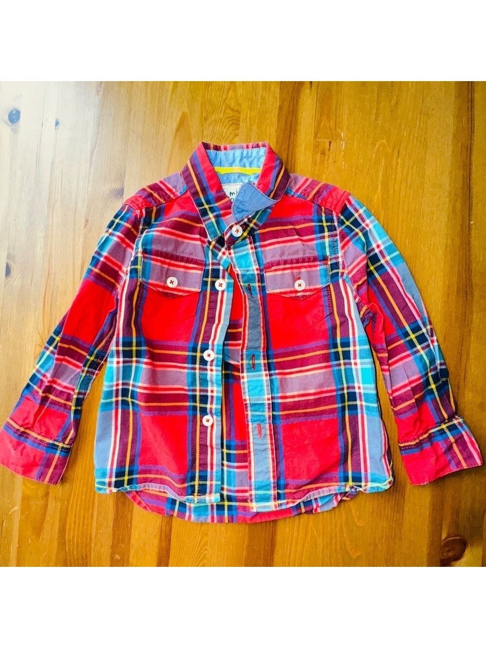 Mini boden flannel shirt